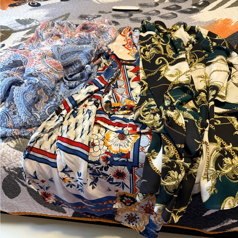 Lane Bryant Paisley and Floral Blouses
